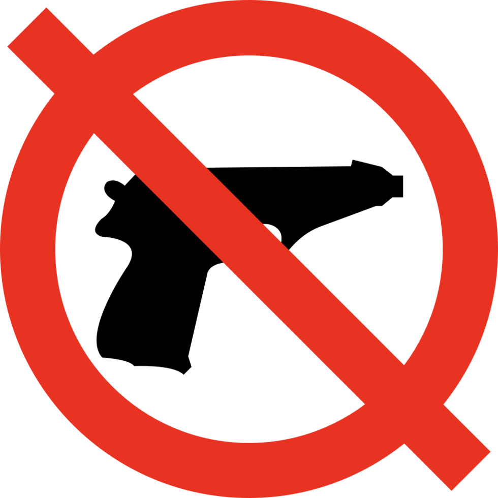No firearms  vector