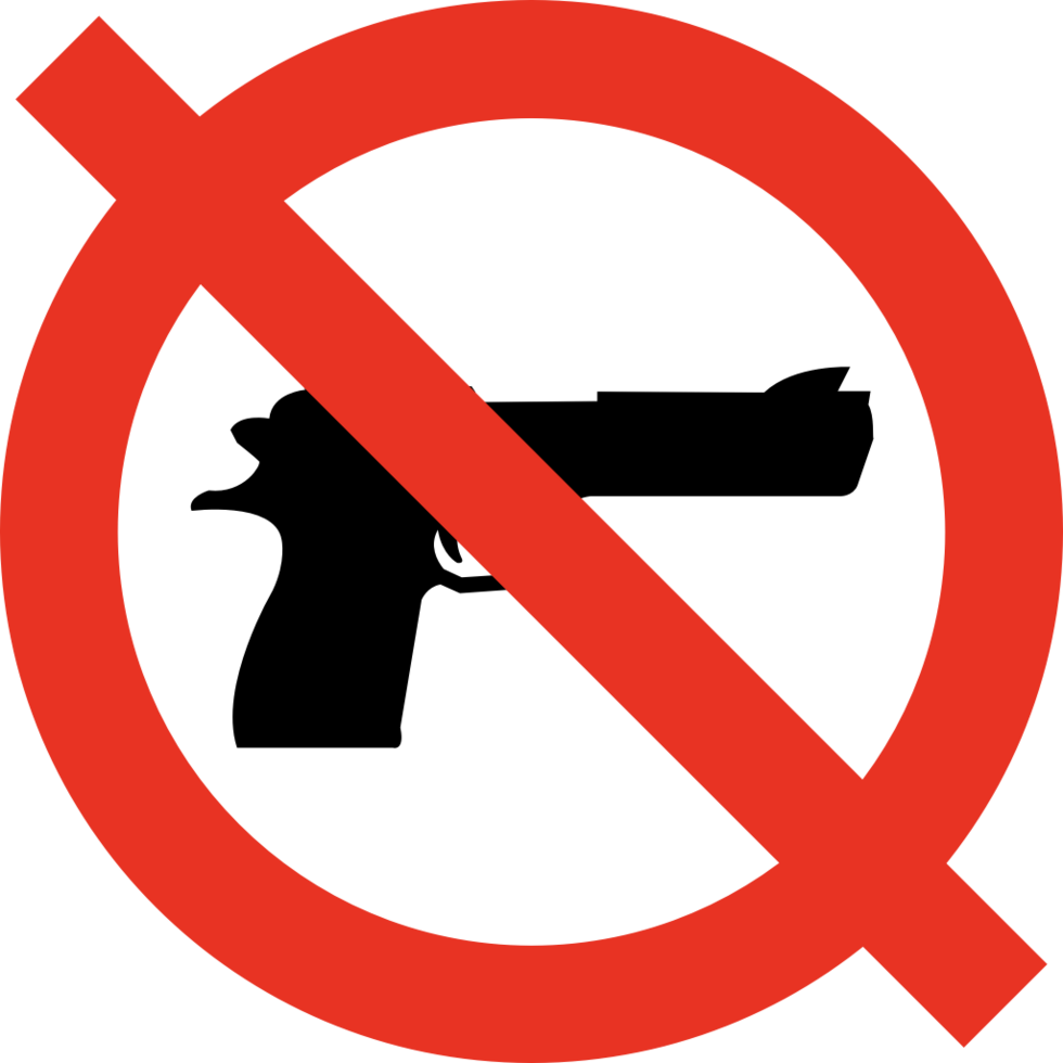 No firearms  vector