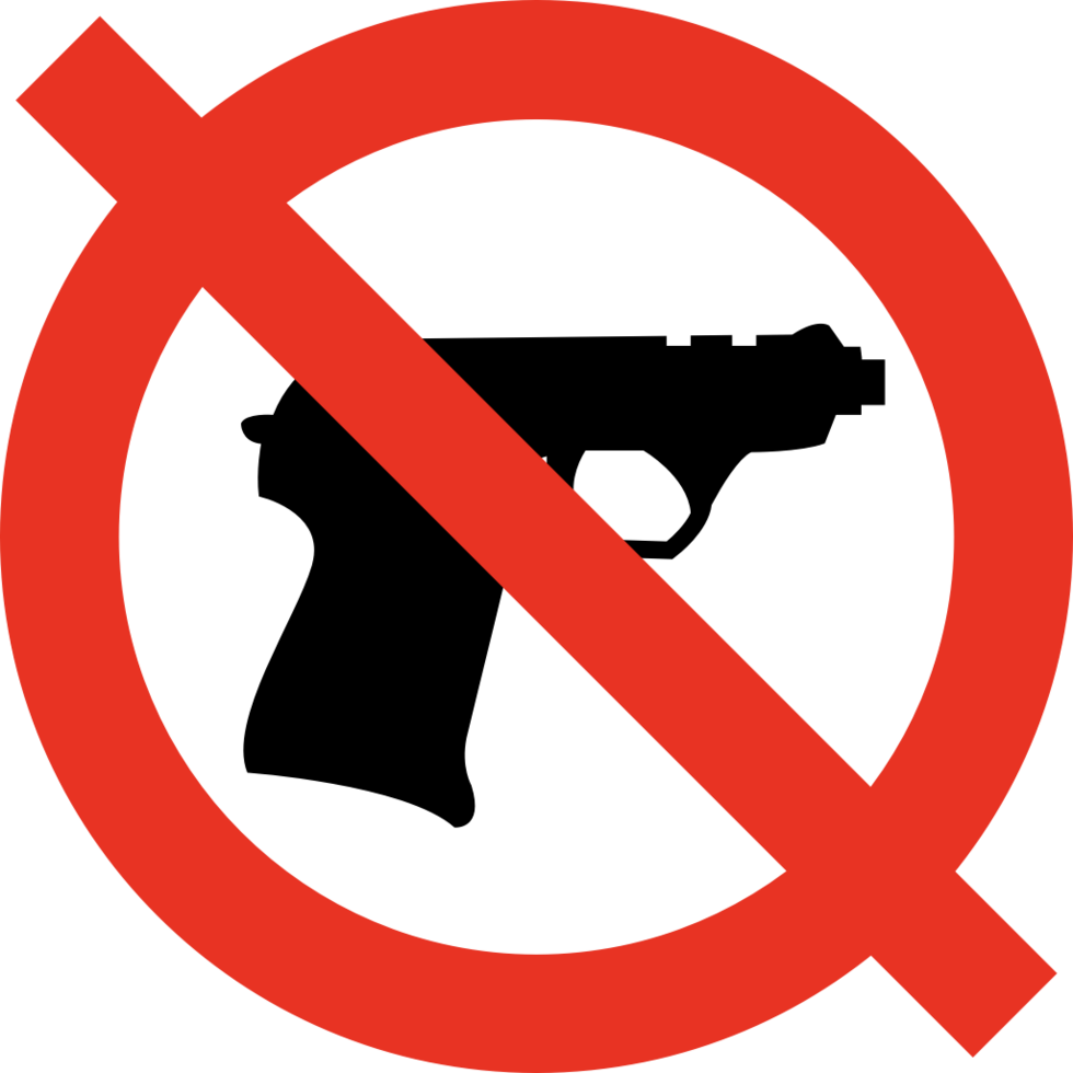 No firearms  vector