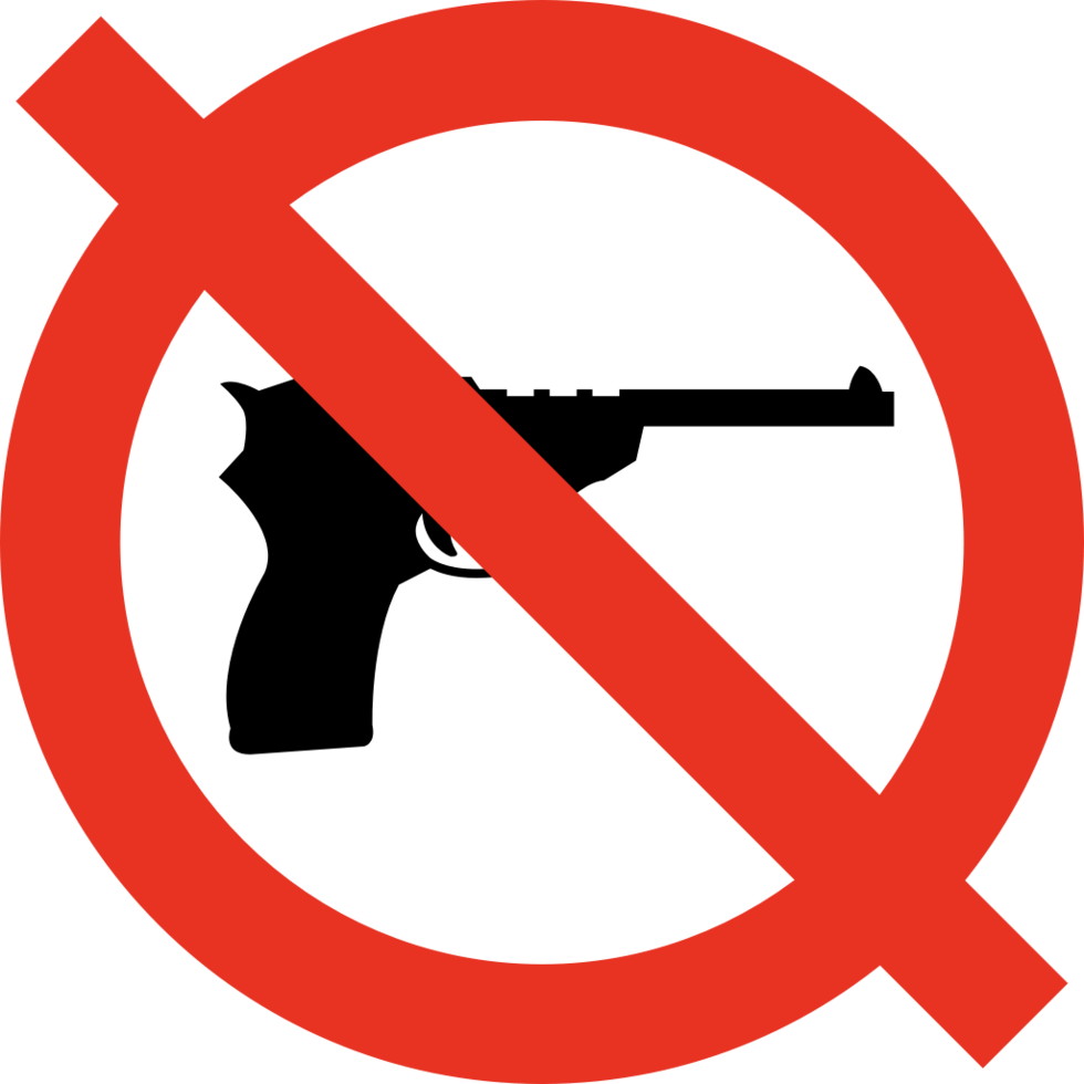 No firearms  vector