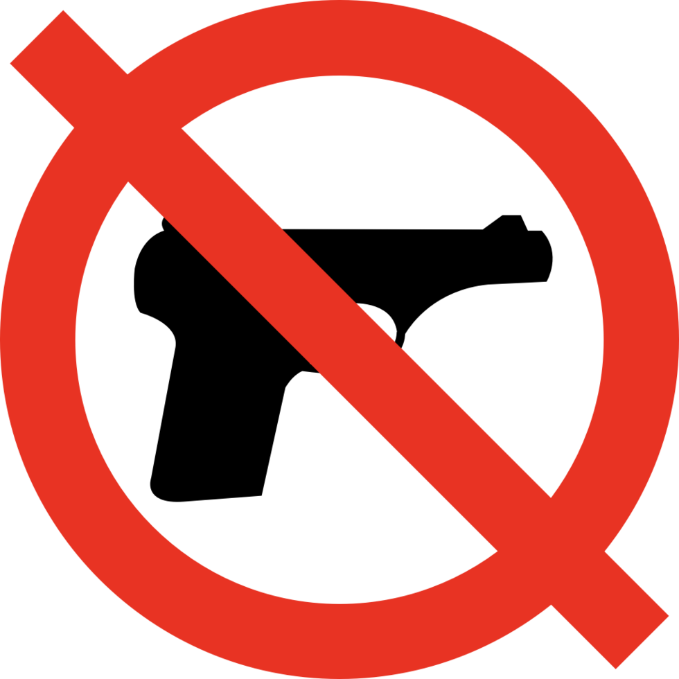 No firearms  vector