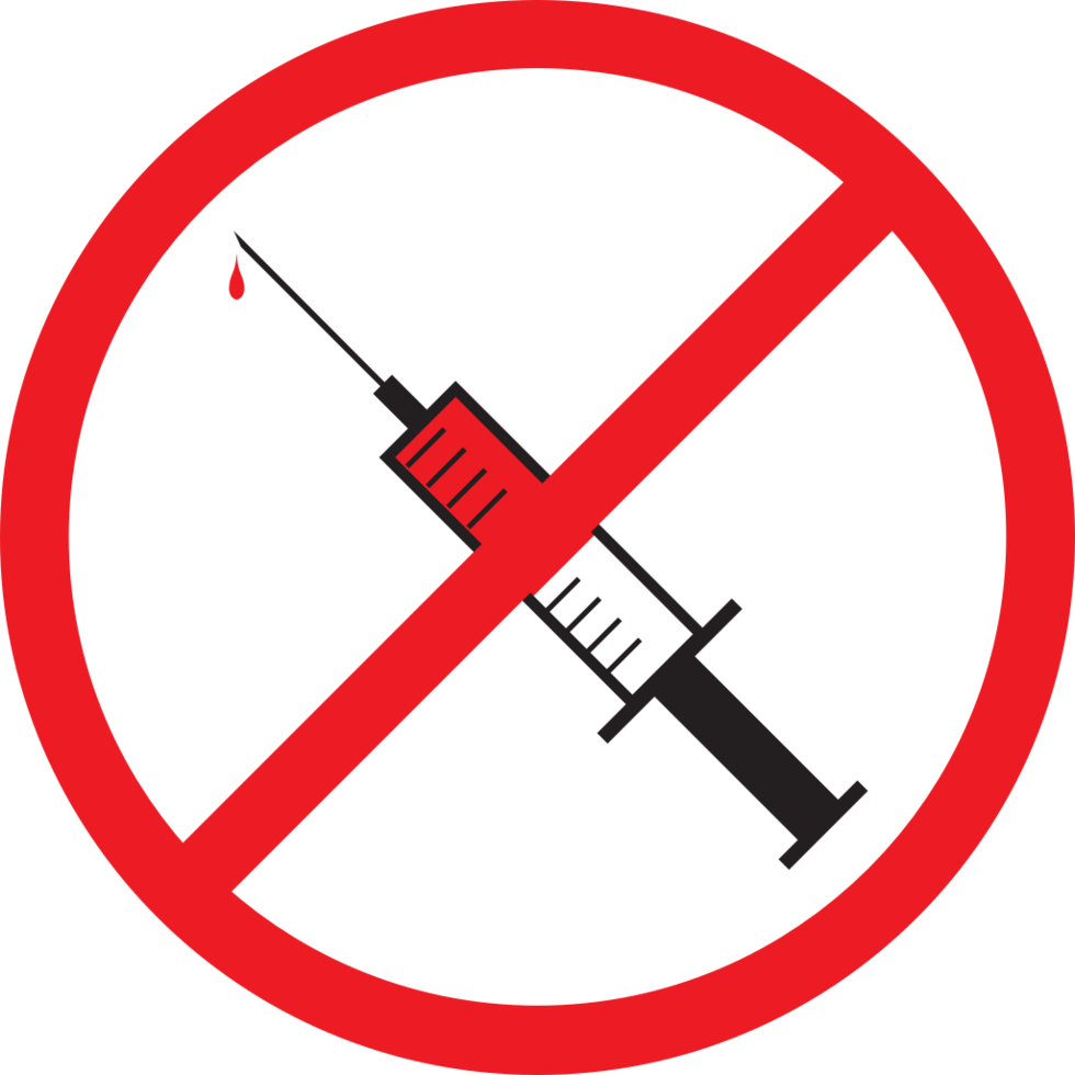 No drugs narcotics vector