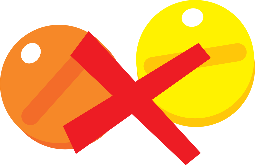 No drugs pill vector