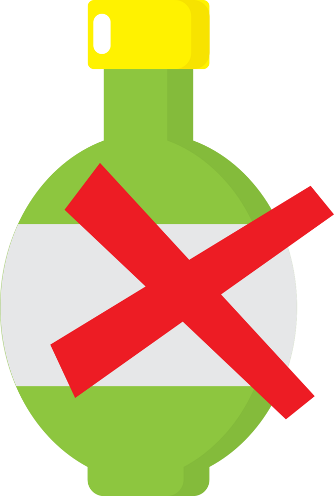 No drugs pill vector