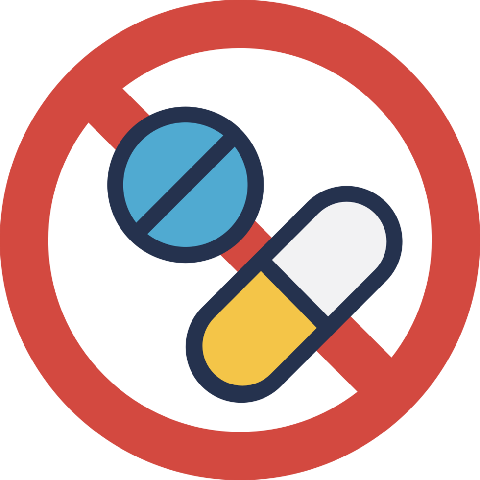 No drugs pills vector