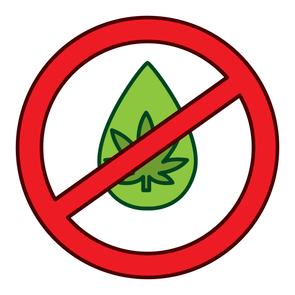 No drugs marijuana vector