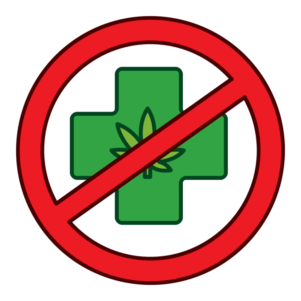 No drugs marijuana vector