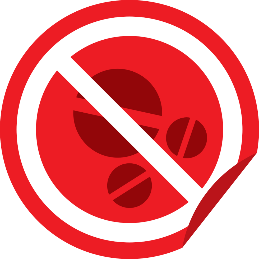 No drogas pastillas vector