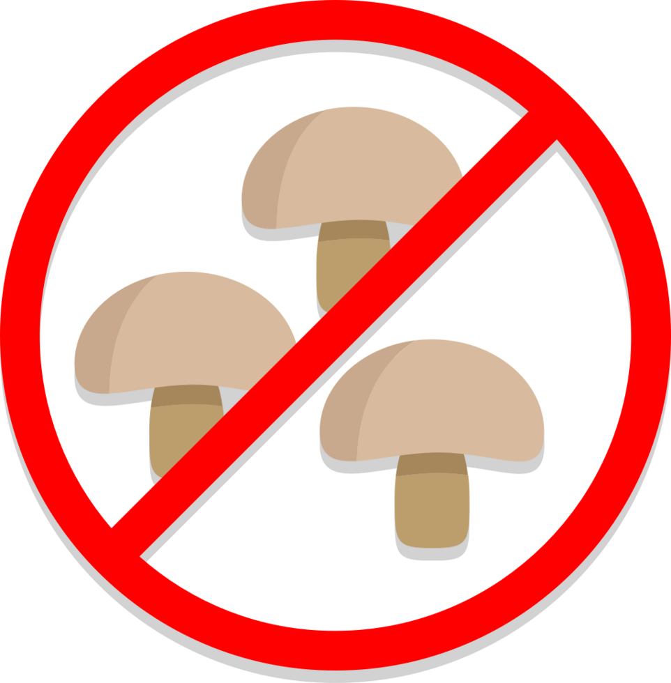 No drugs mushroom vector