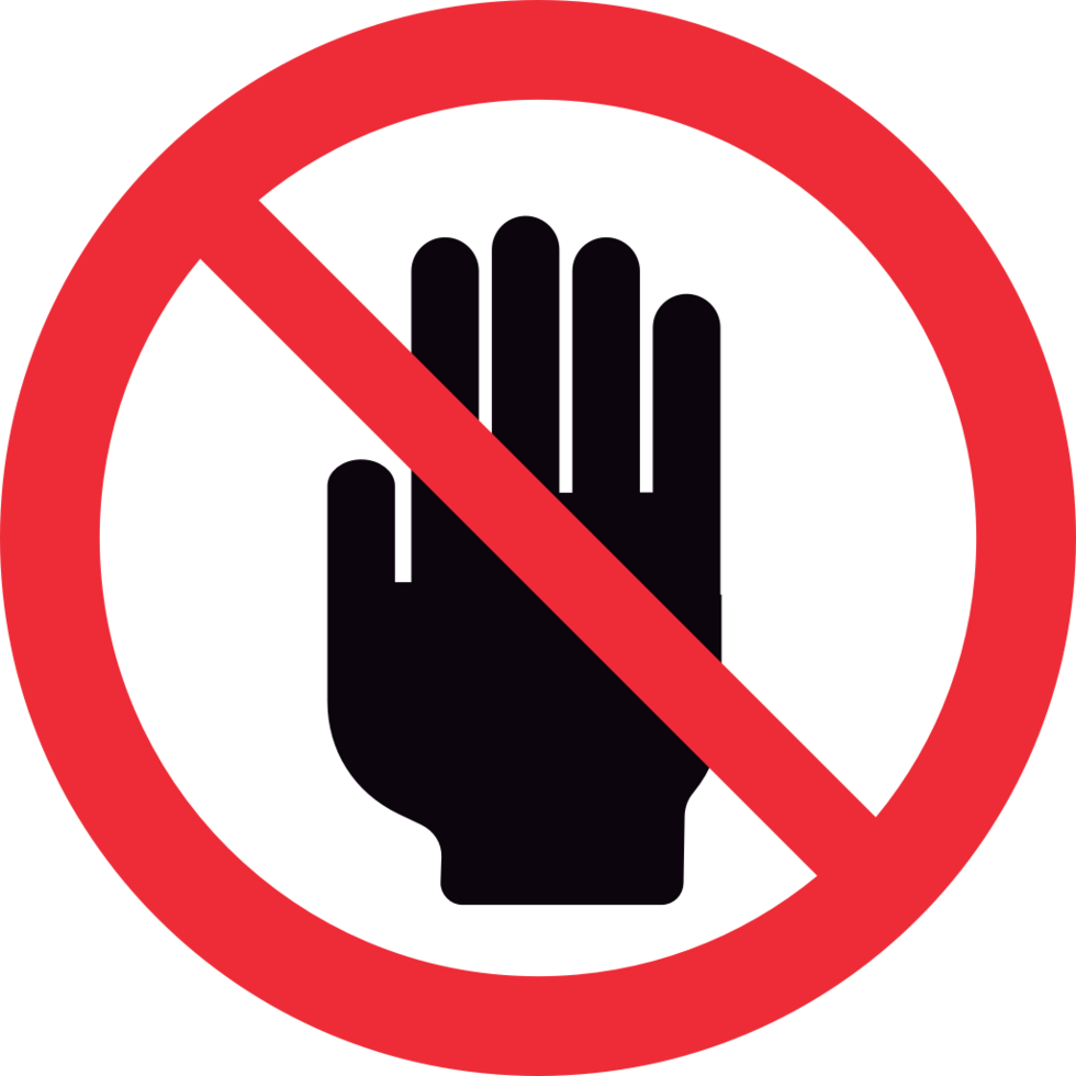 No sign enter vector