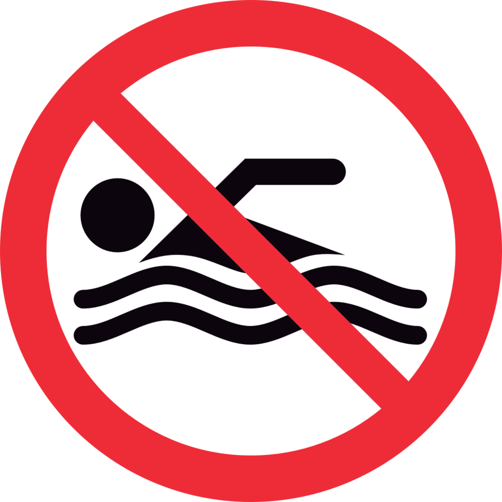 No sign swimming vector