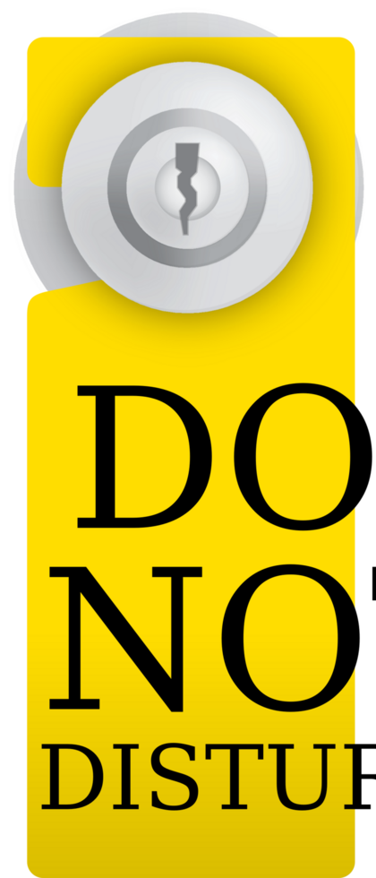 Do not disturb sign vector