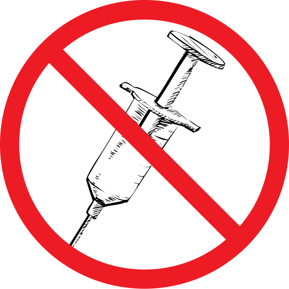No drugs sketch style vector