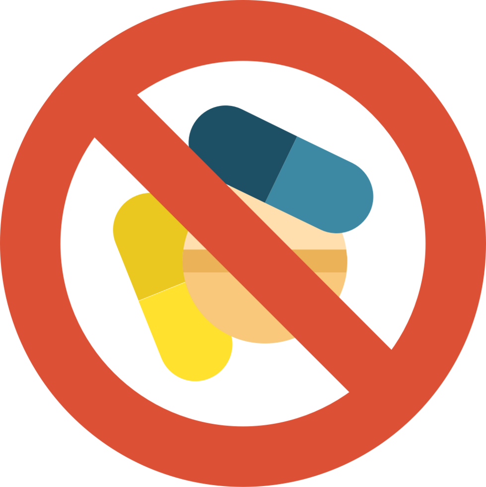 No drogas éxtasis vector