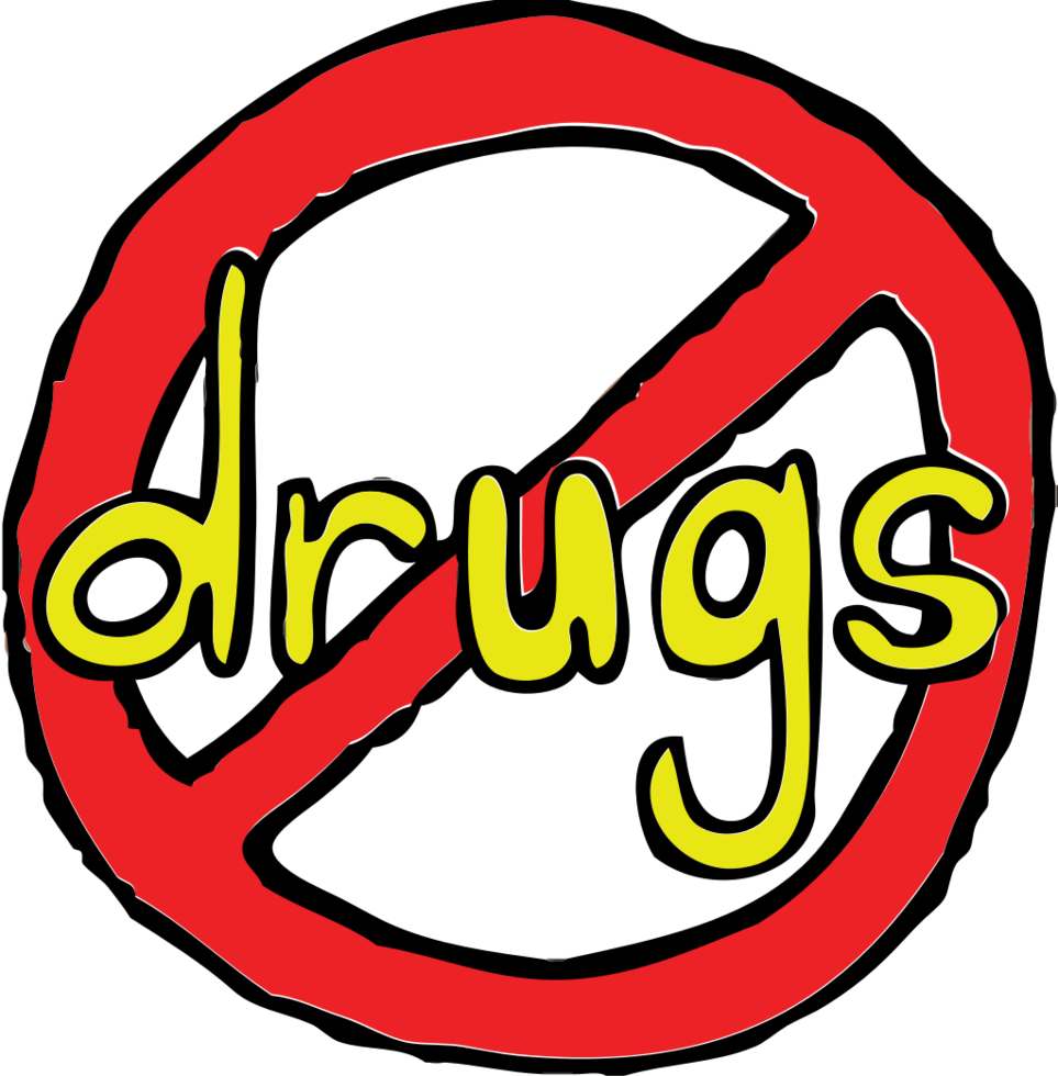 No drugs hand drawn vector