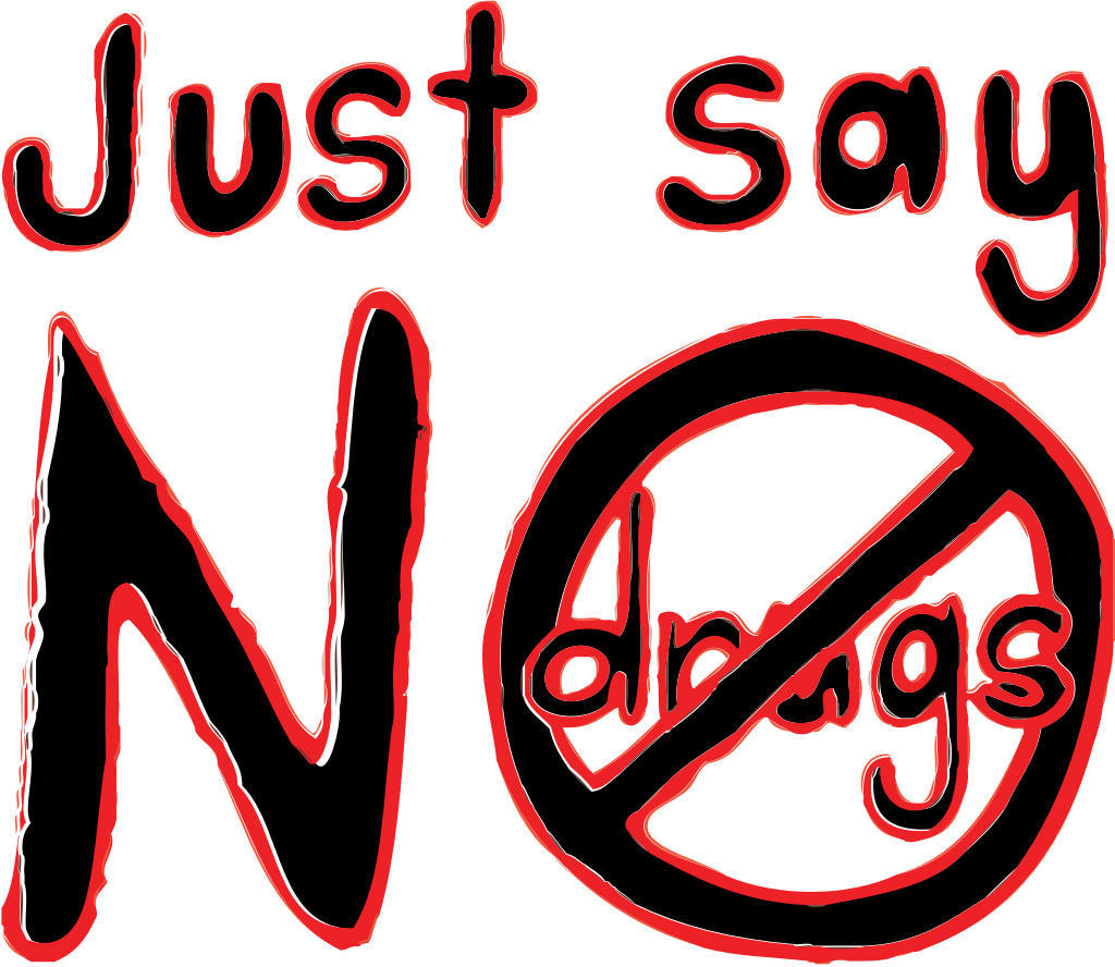 No drugs hand drawn vector