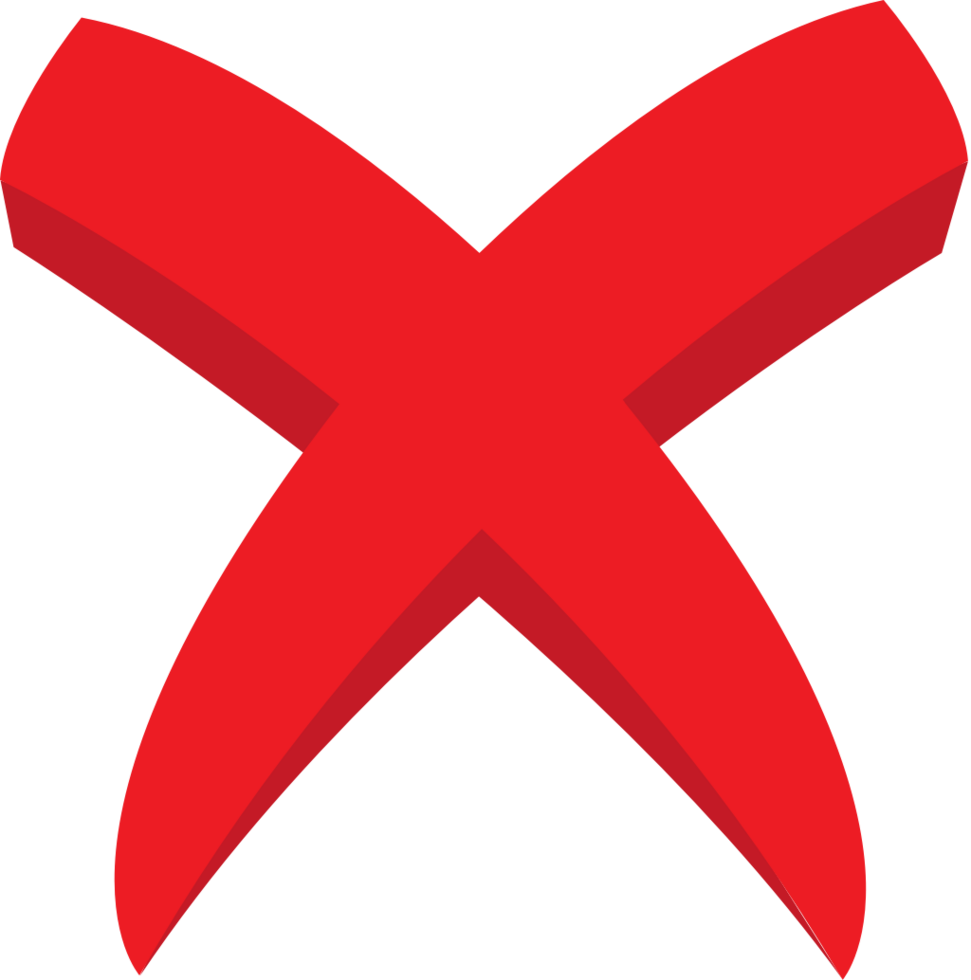 no sign cross vector