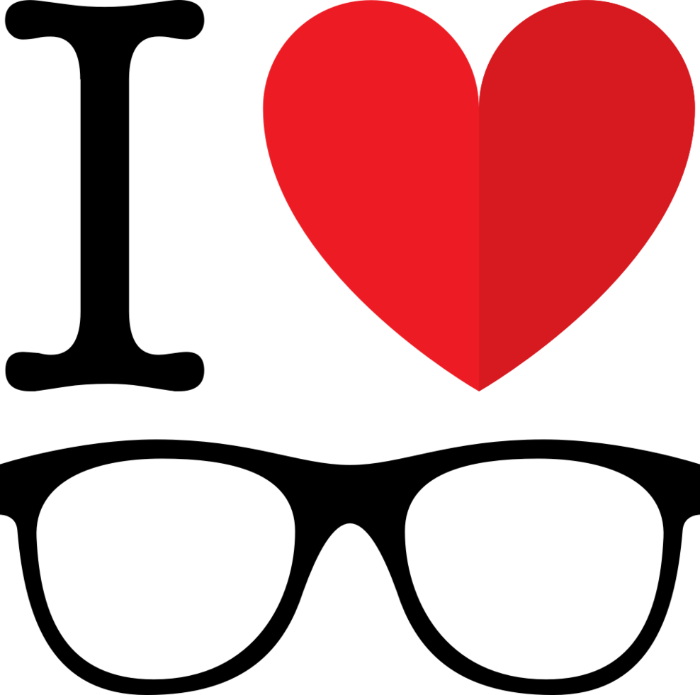 I love hipster vector