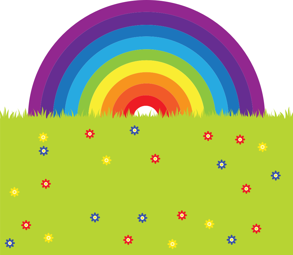 Rainbow background vector