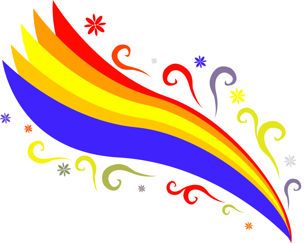 Rainbow wing vector