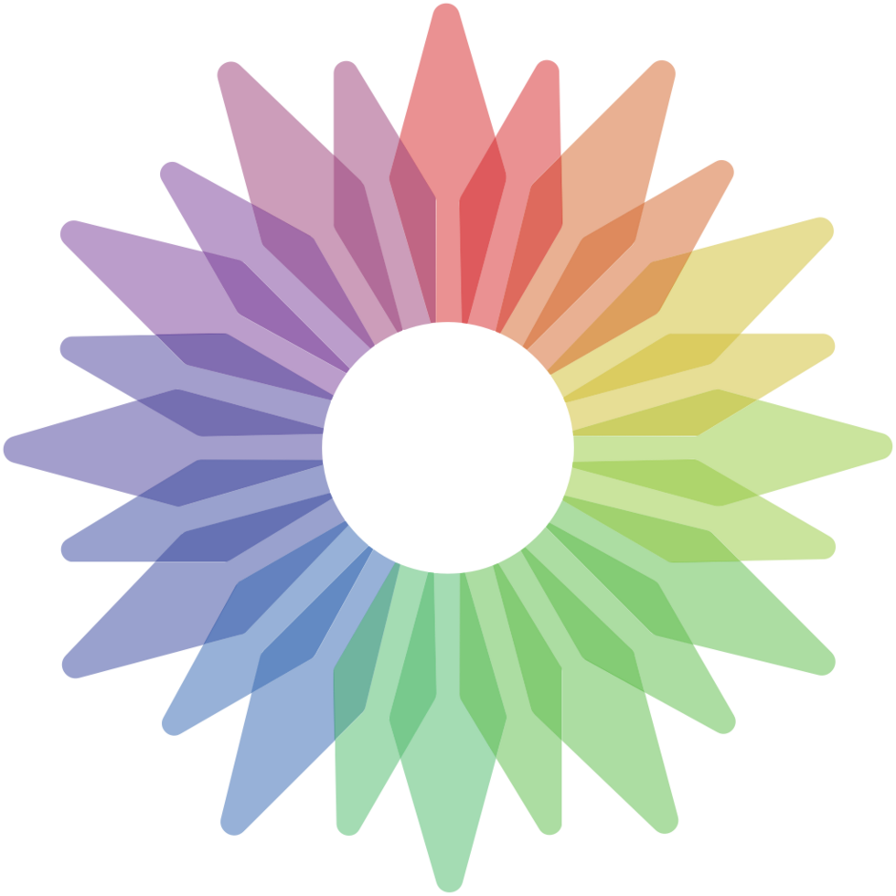 Rainbow color swatch vector