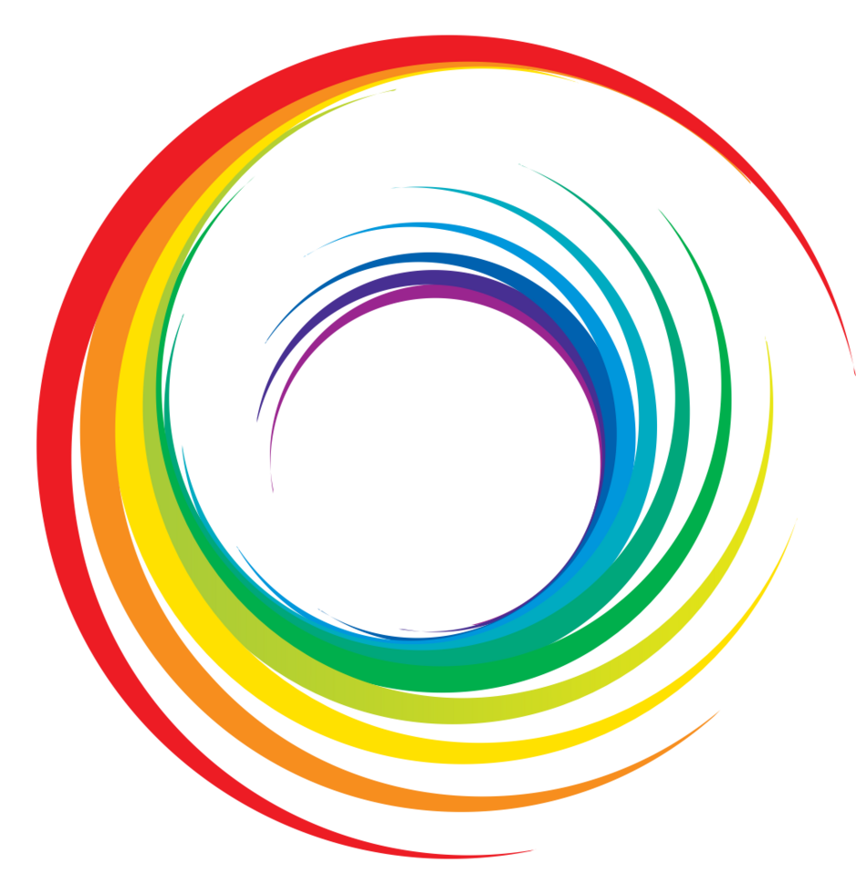 Rainbow swirl vector
