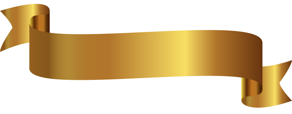 Gold ribbon vector