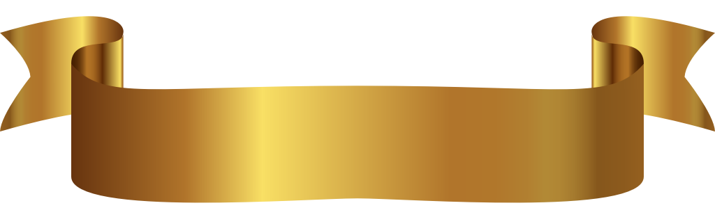Gold ribbon vector