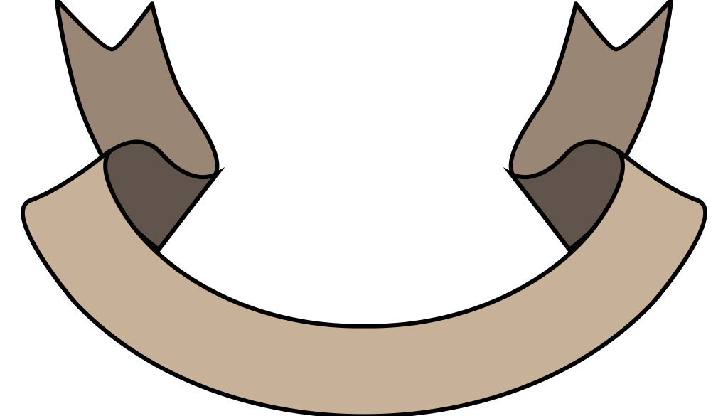 Outline ribbon vector