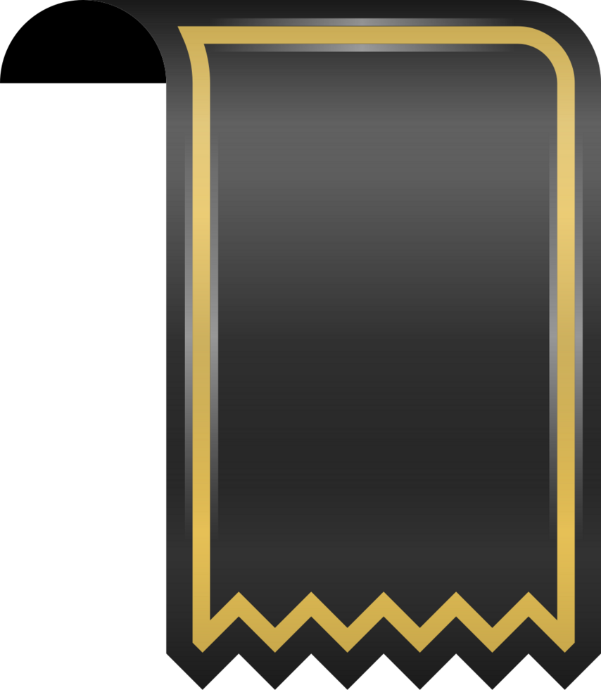 Black ribbon vector