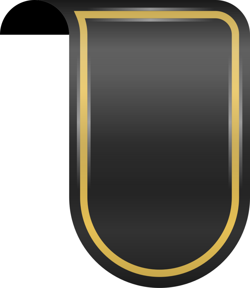 Black ribbon vector