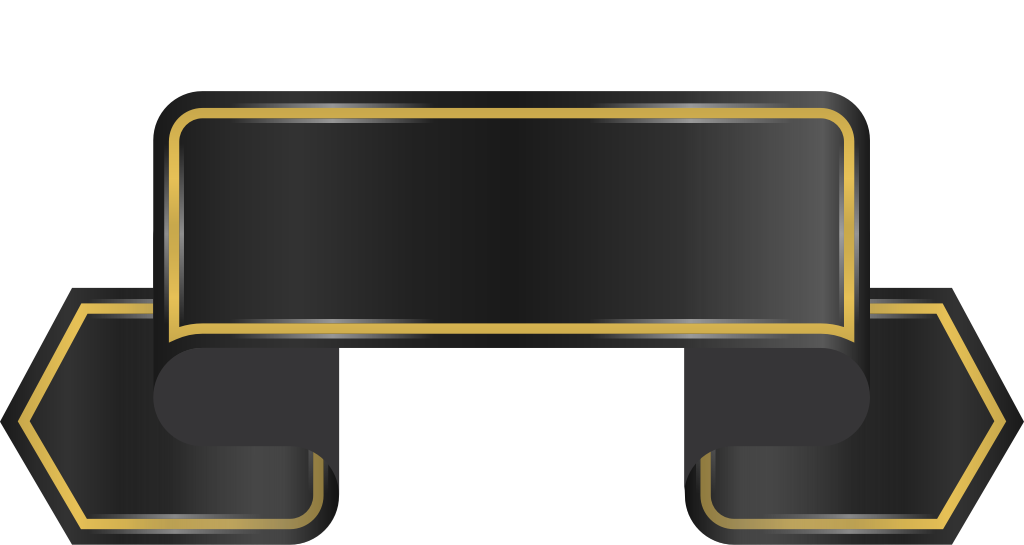 Black ribbon vector