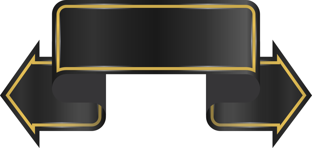 Black ribbon vector