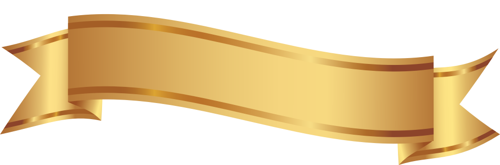 Golden decorative banner vector