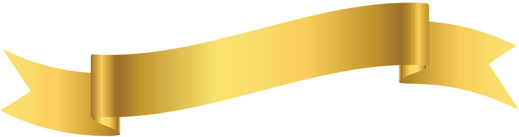 Golden ribbon vector