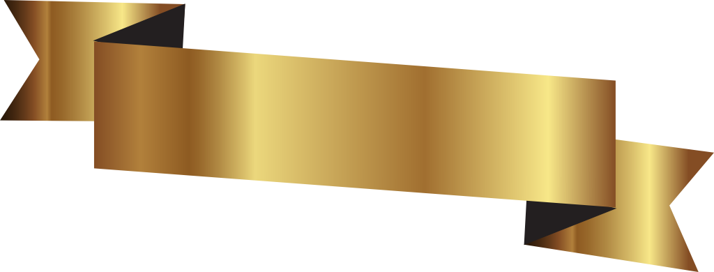 Gold ribbon vector