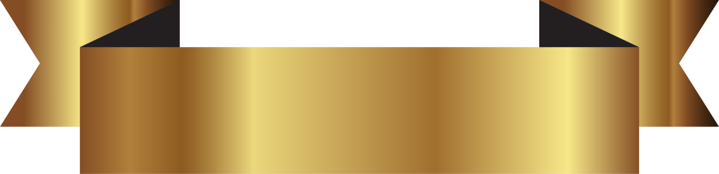 Gold ribbon vector