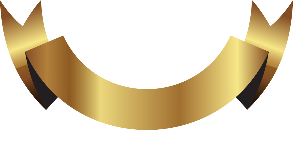 Gold ribbon vector