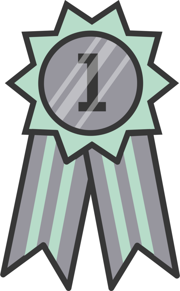 First place ribbon vector