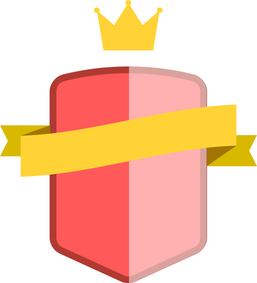 Badge with ribbon vector