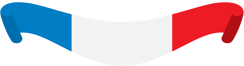 France ribbon vector