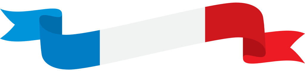 France ribbon vector