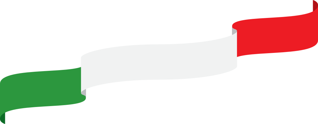 Italy ribbon vector