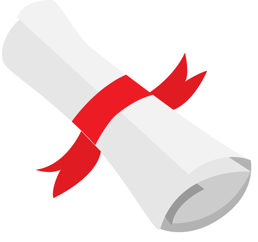 Scrolled paper with ribbon vector
