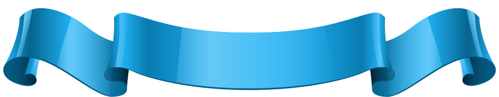 Blue realistic ribbon vector