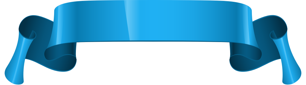 Blue realistic ribbon vector