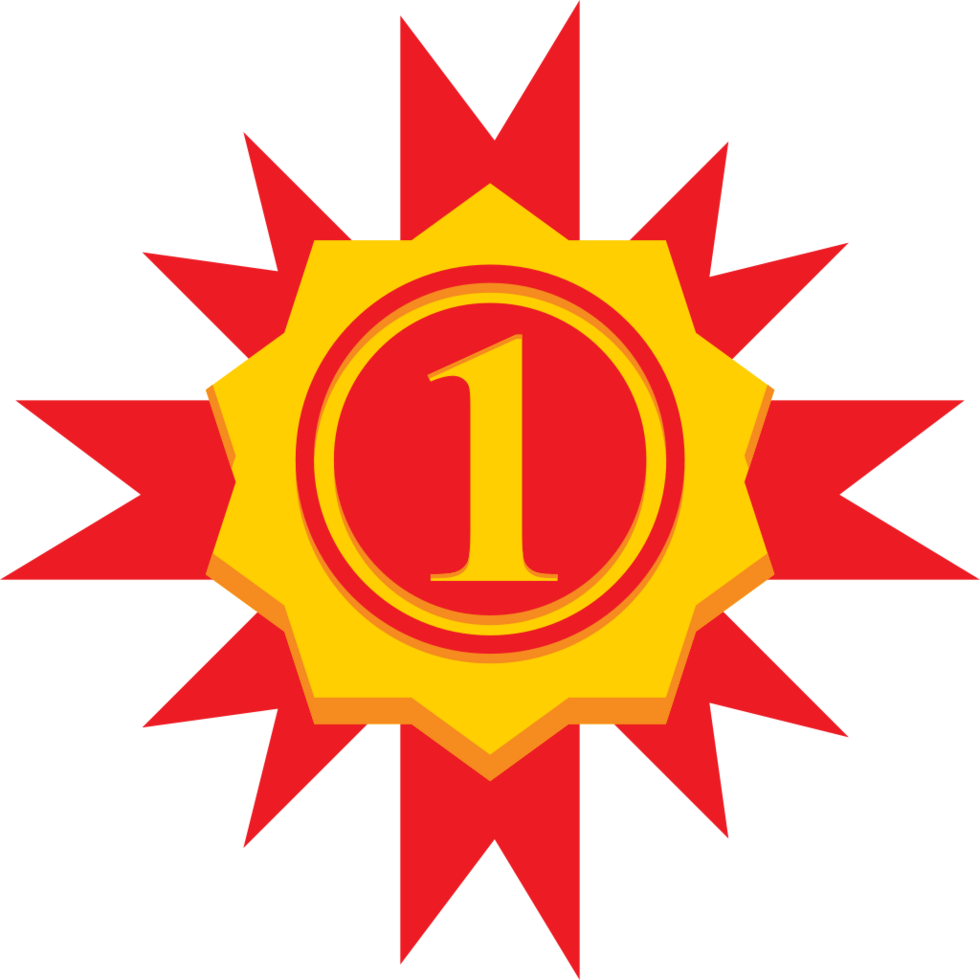 First place ribbon vector