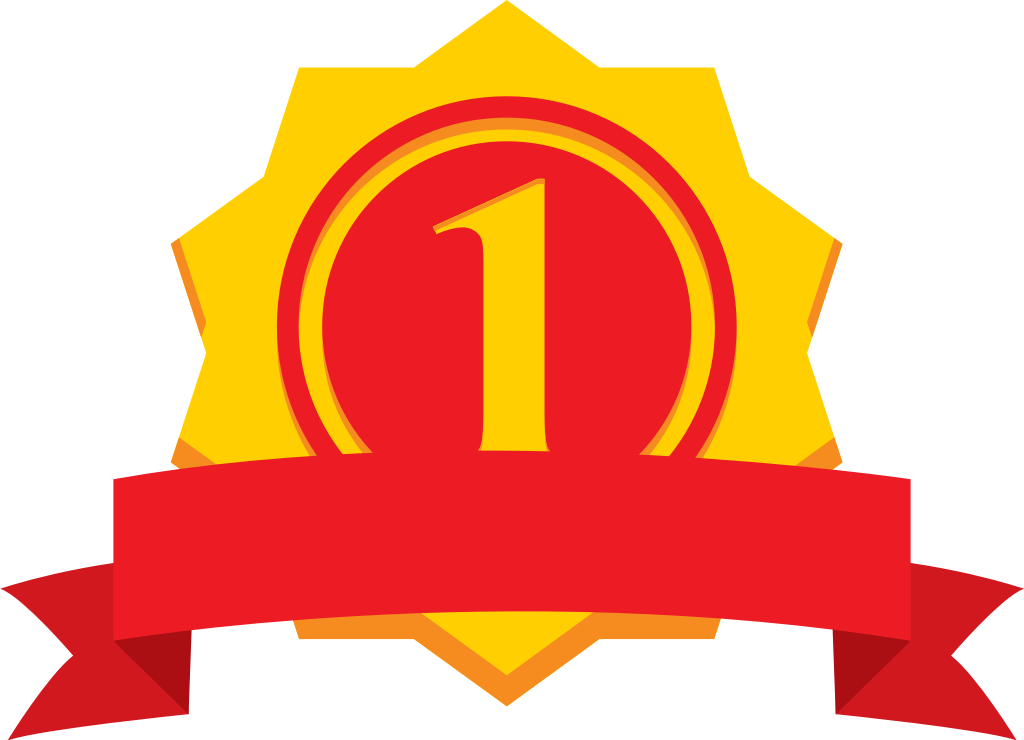 First place ribbon vector