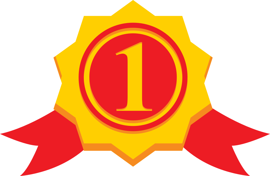 First place ribbon vector