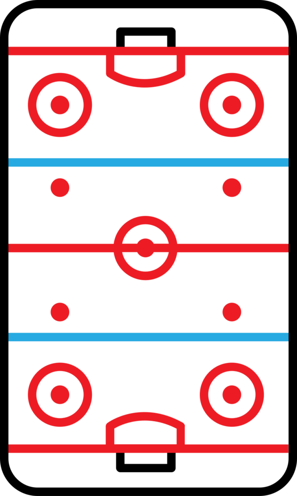 hockey field vector